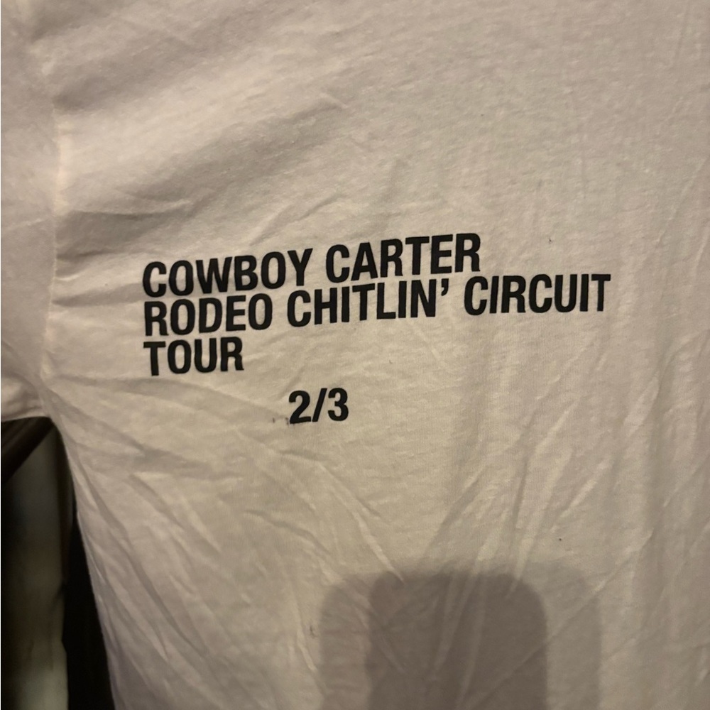 White Graphic Tour T-Shirt - Cowboy Carter Rodeo Chitlin' Circuit